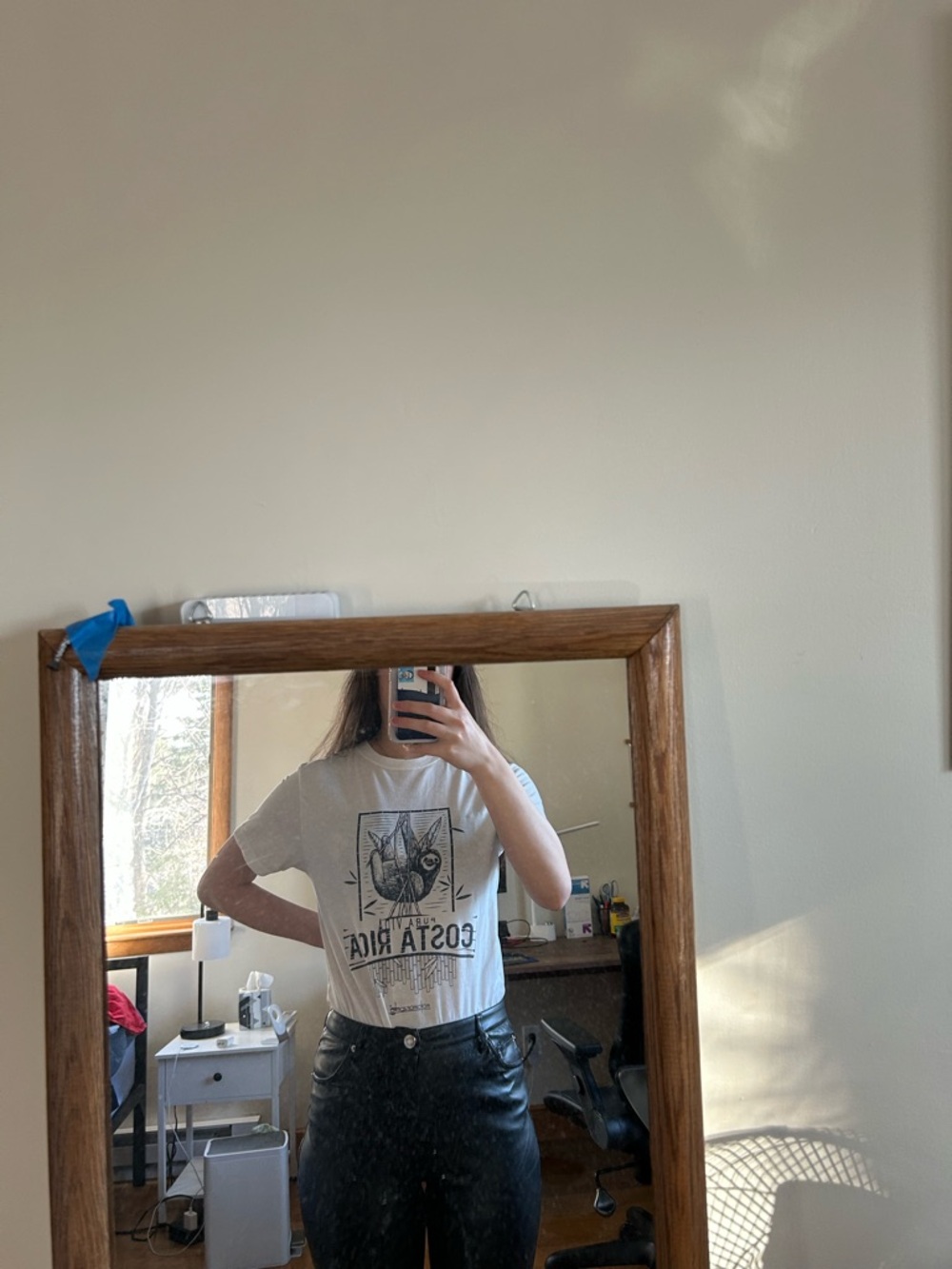 White Graphic Costa Rica Tee